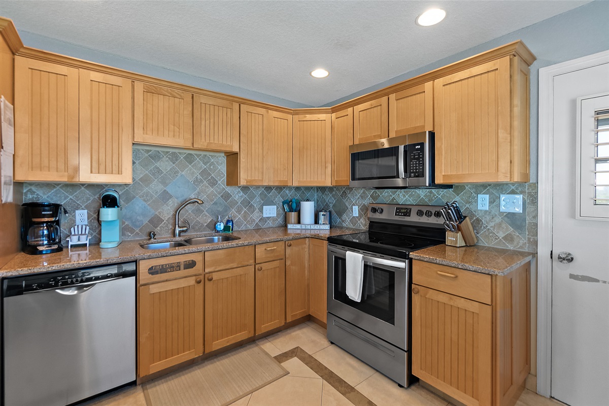 Easy-to-use kitchen with all essentials