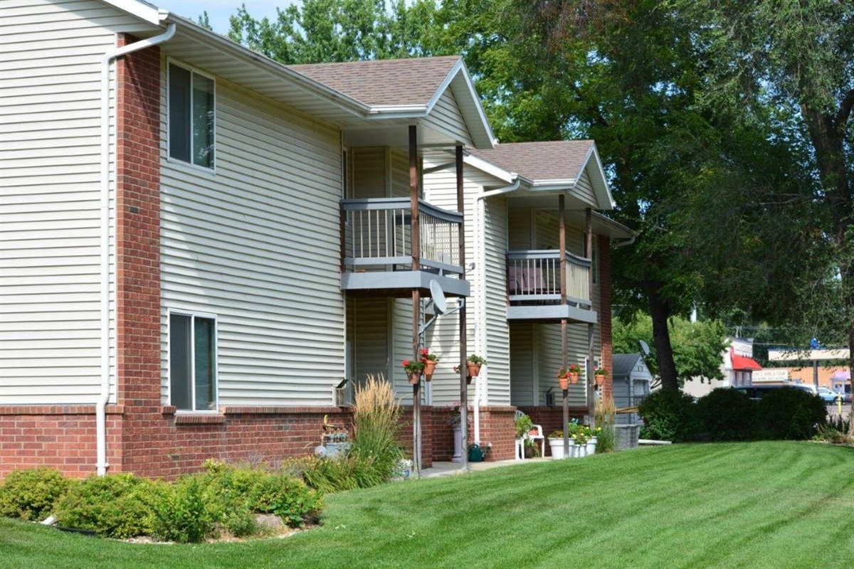 View of the apartment complex.