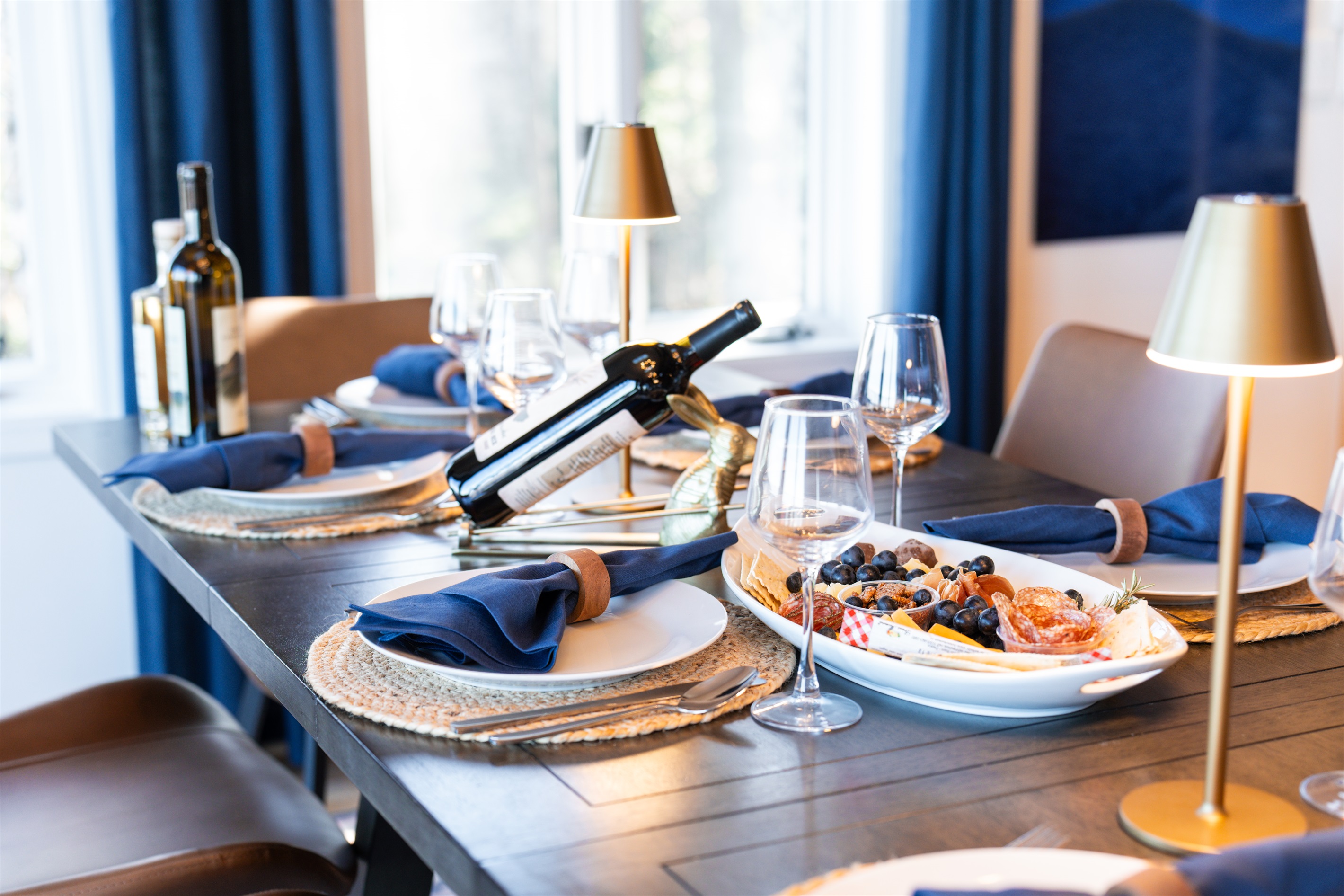 You can festively set the table for your vacation gatherings.