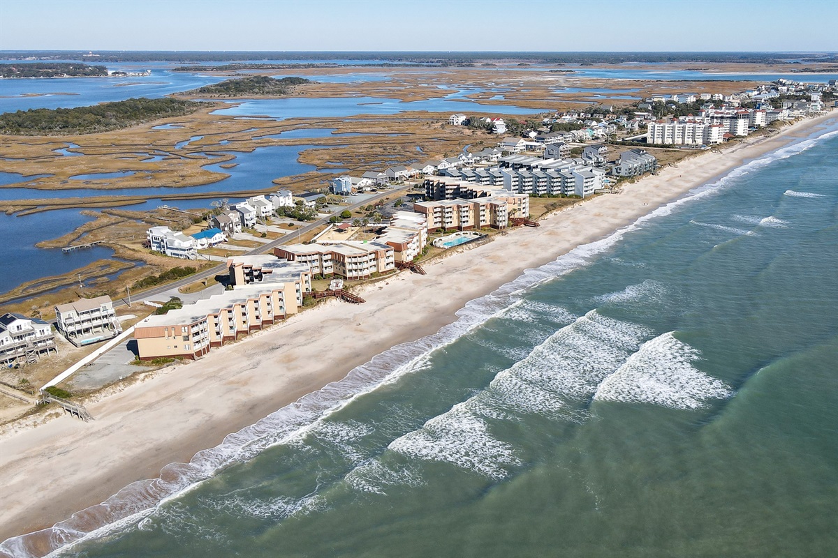 Topsail Dunes at mid-tide