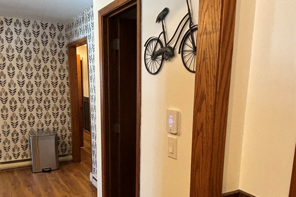 Kitchen: (digital per room thermostat shown)