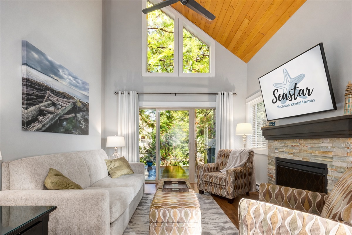 Bright open living space for family time