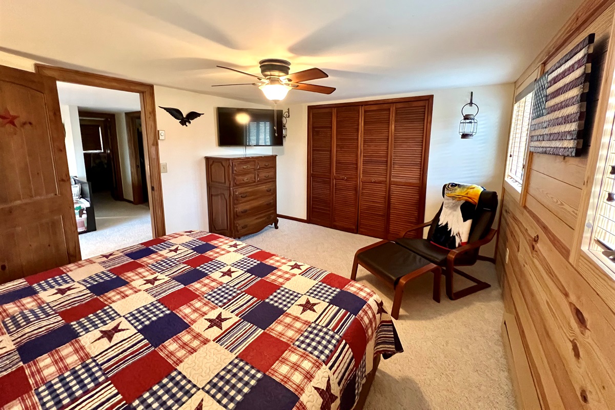 Americana Room with Chair and Smart TV