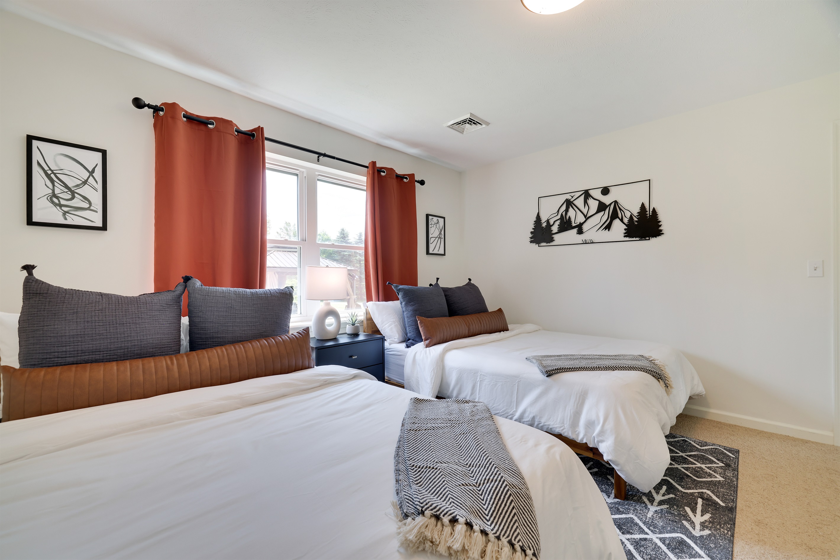 Plushy mattresses provide all the rest needed after an exciting day of exploring the beautiful Poconos.