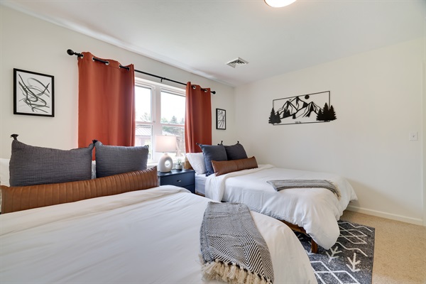 Plushy mattresses provide all the rest needed after an exciting day of exploring the beautiful Poconos.