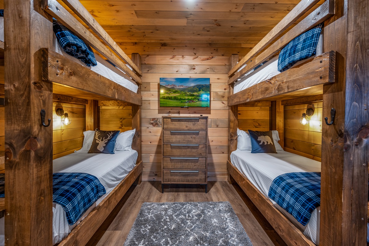 Our bunk room sleeps six and each bed has it's on reading light. 