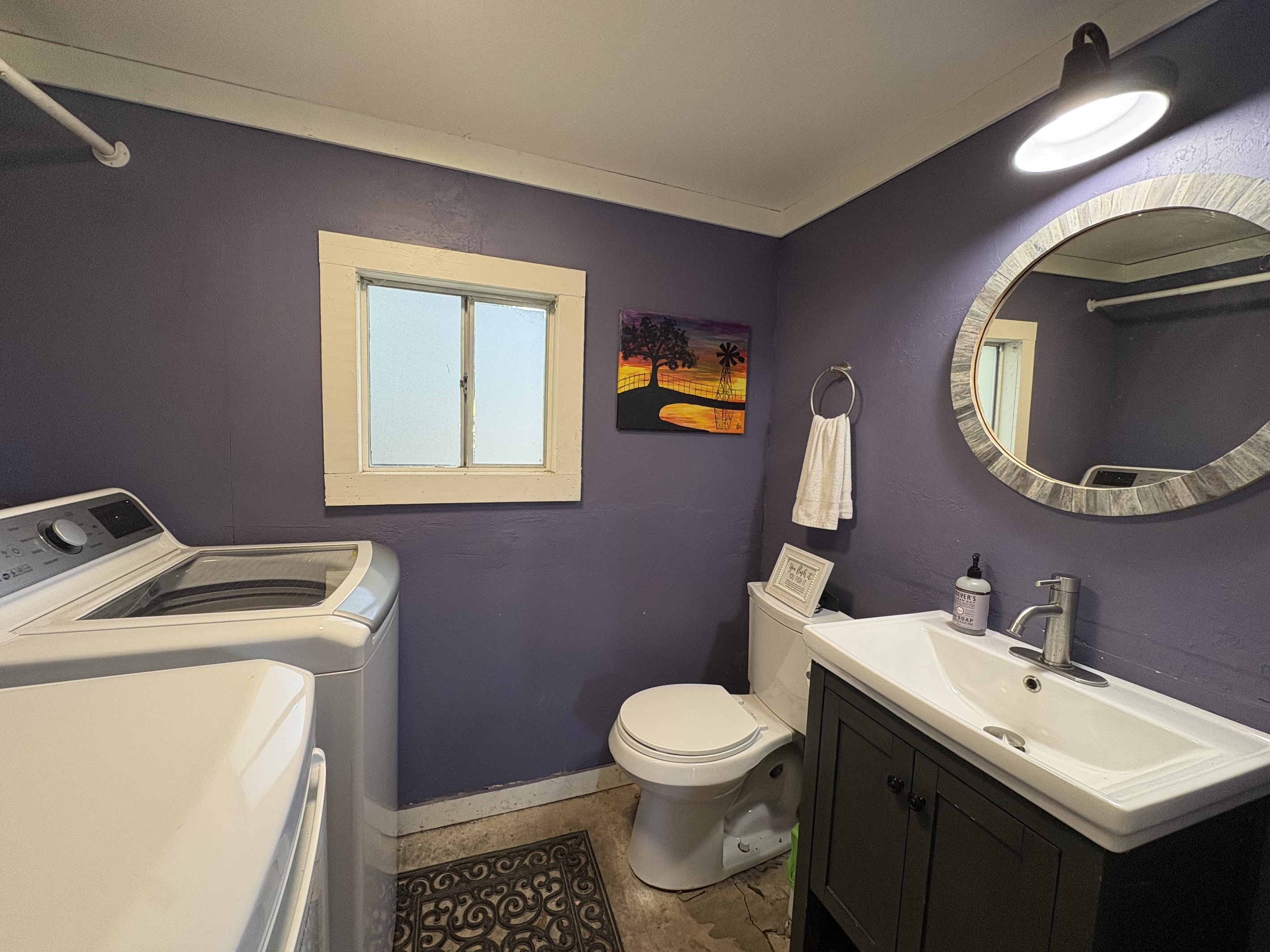 The Shed- shared washer/dryer and half bath
