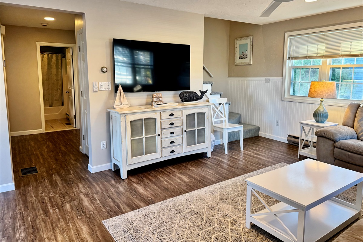 Flat screen for watching movies on rainy days