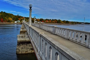 Belfast harbor walking bridge