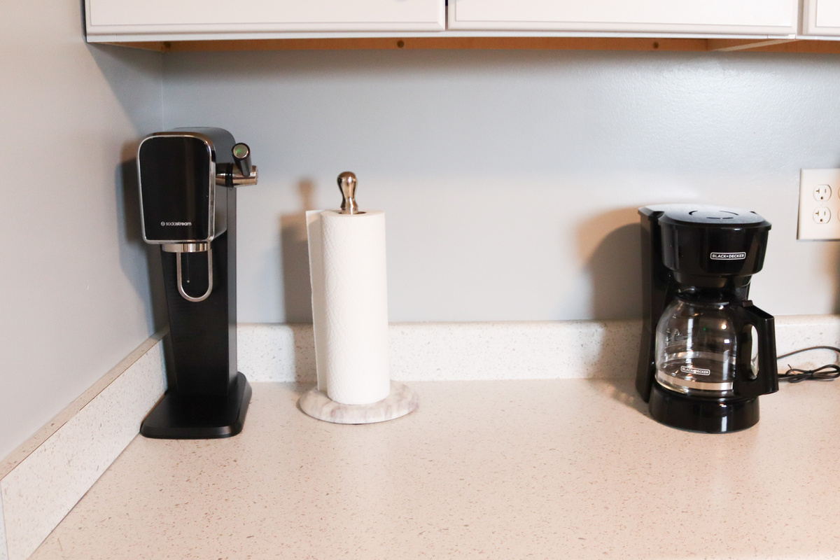 Coffee Station and ample counter space for meal prep