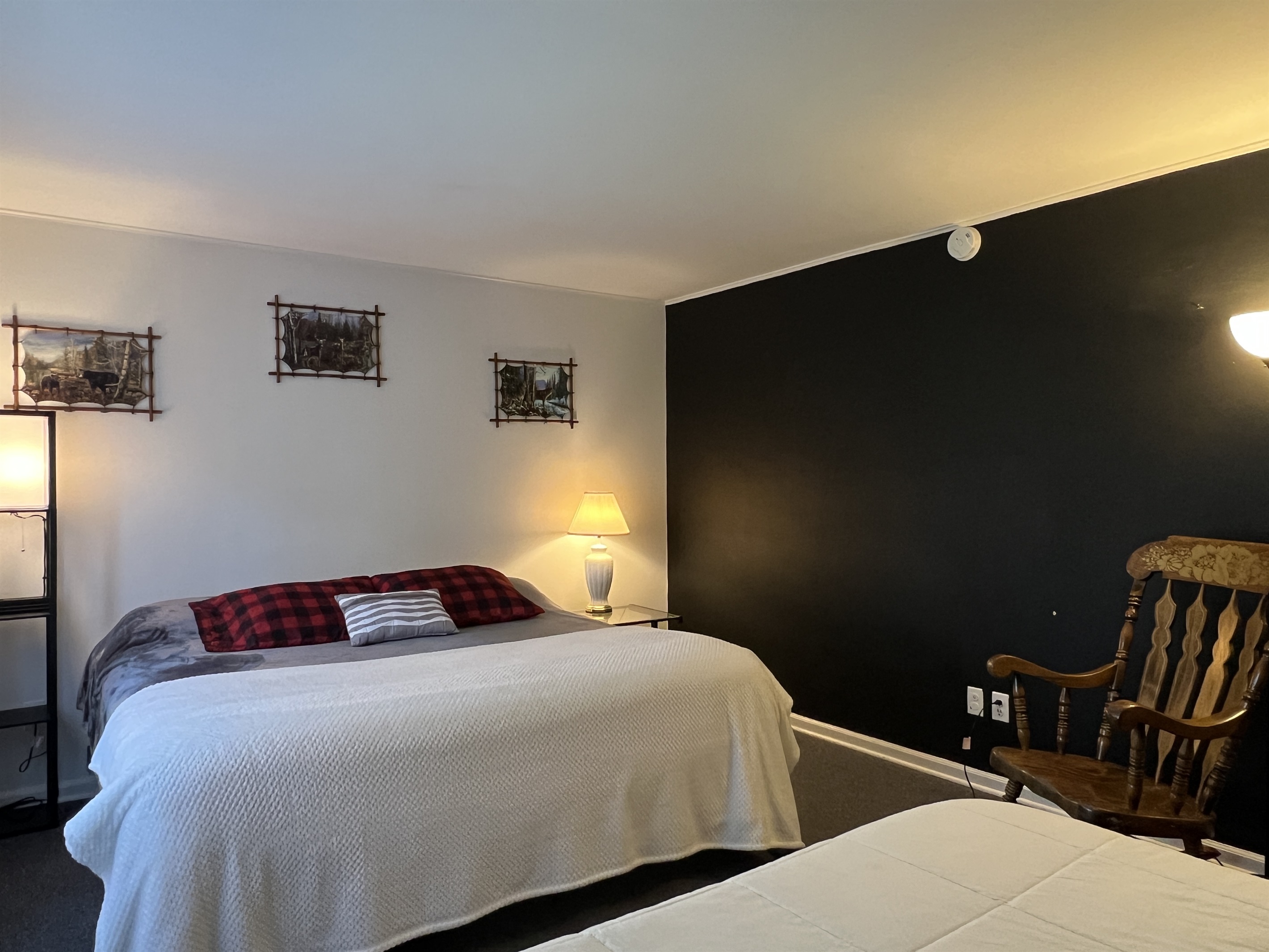 King bedroom with extra twin bed