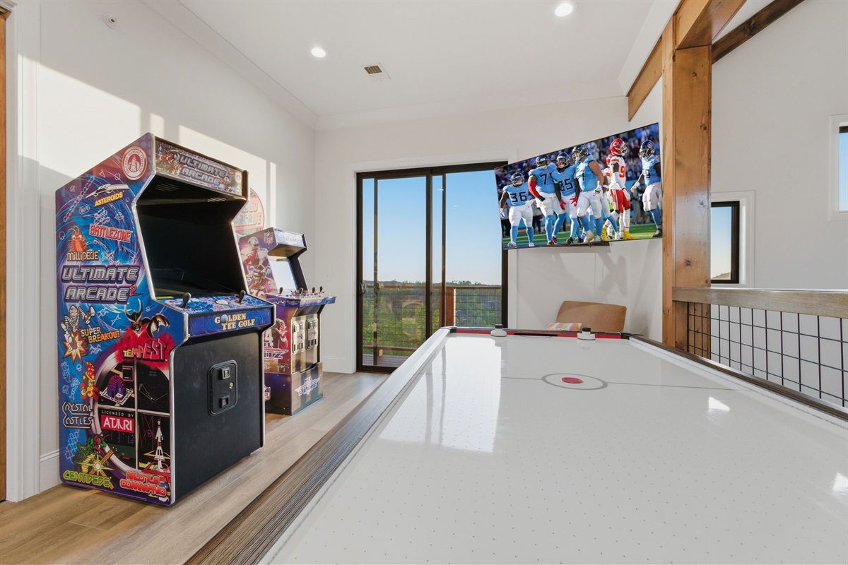 Game Room- Multicade, Football, Air Hockey