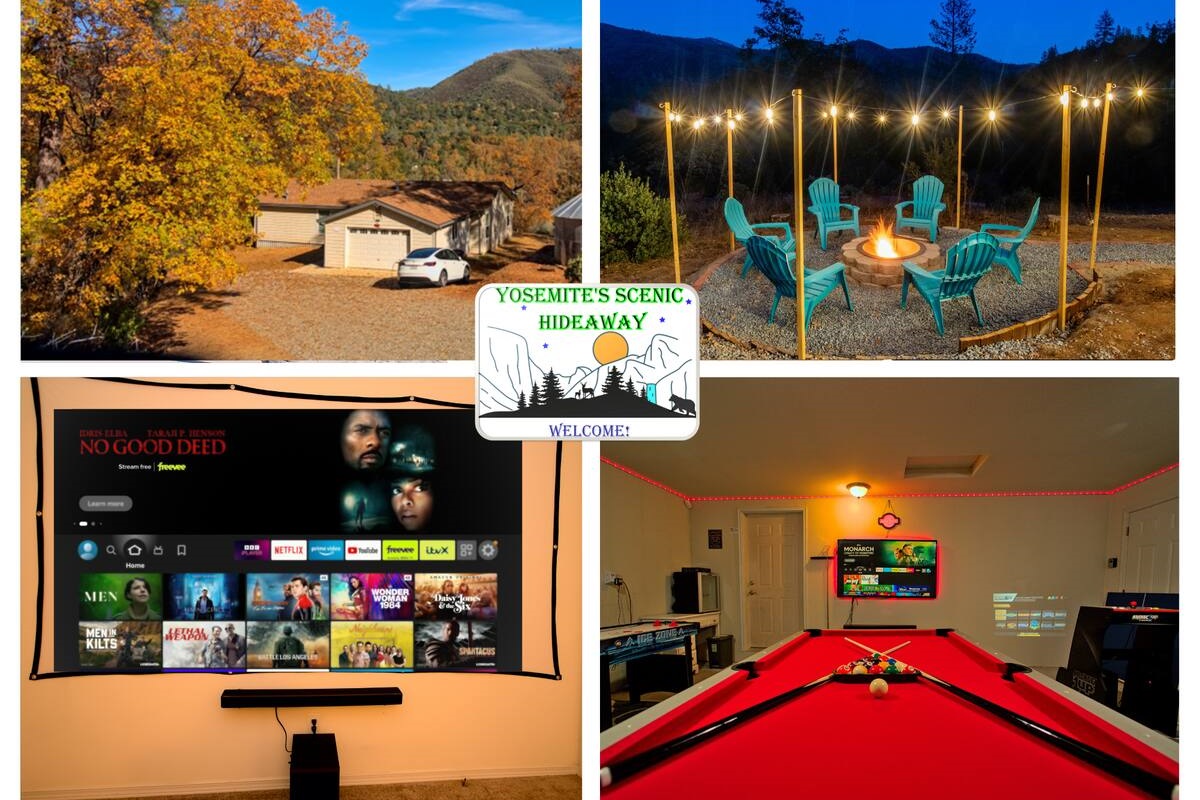 Welcome to Yosemite's Scenic Hideaway! Situated in a tranquil prime location, this home is brimming with amenities, and the mountain views provide an ideal blend for a refreshing and enjoyable getaway.