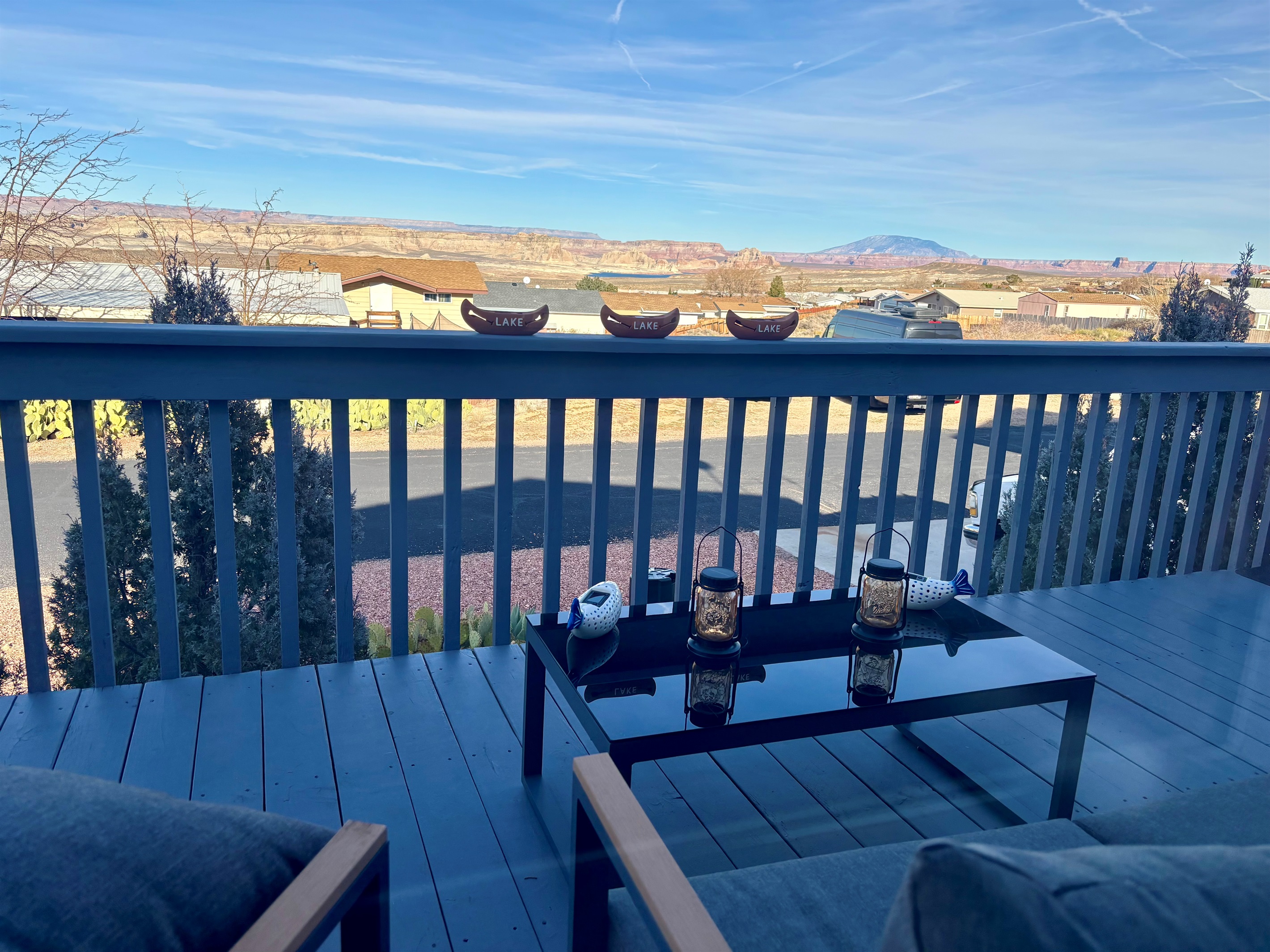Front Patio with Lake Powell View