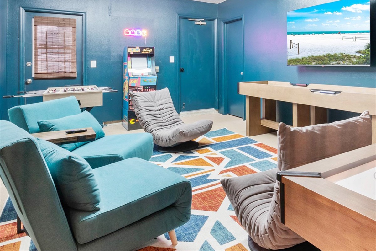 Gather around and have fun in our game room