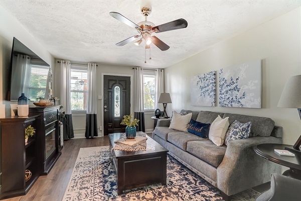 The natural light of this property will energize any couch potato.