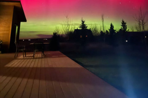 Northern Lights from the hot tub 11/11/2025