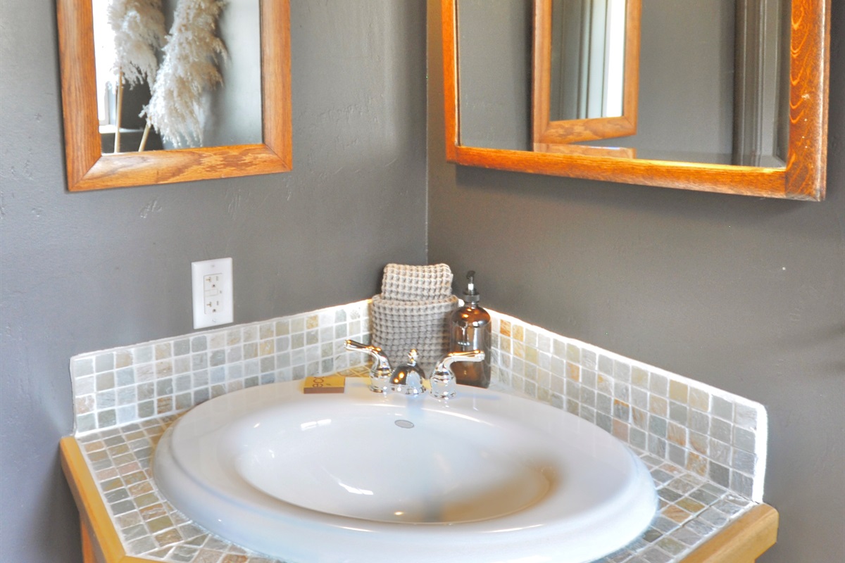 downstairs powder room