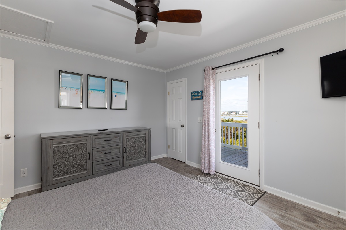 Relax in a room designed for comfort.