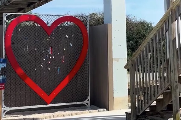 Don’t forget to bring a lock and share your love for Vilano Beach
