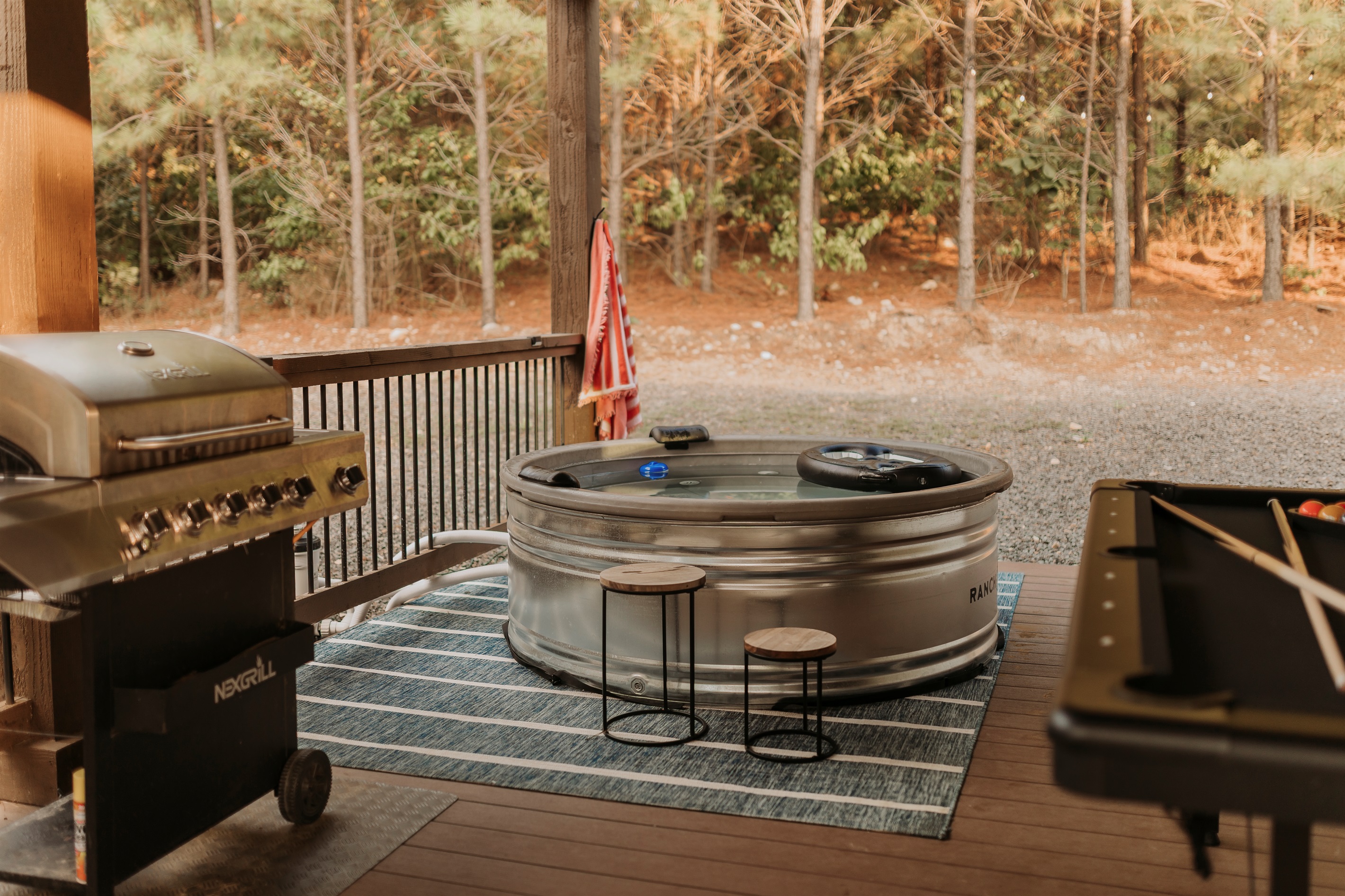 Grill dinner, take a dip in the cocktail pool , and play pool without leaving the deck; your private outdoor resort.