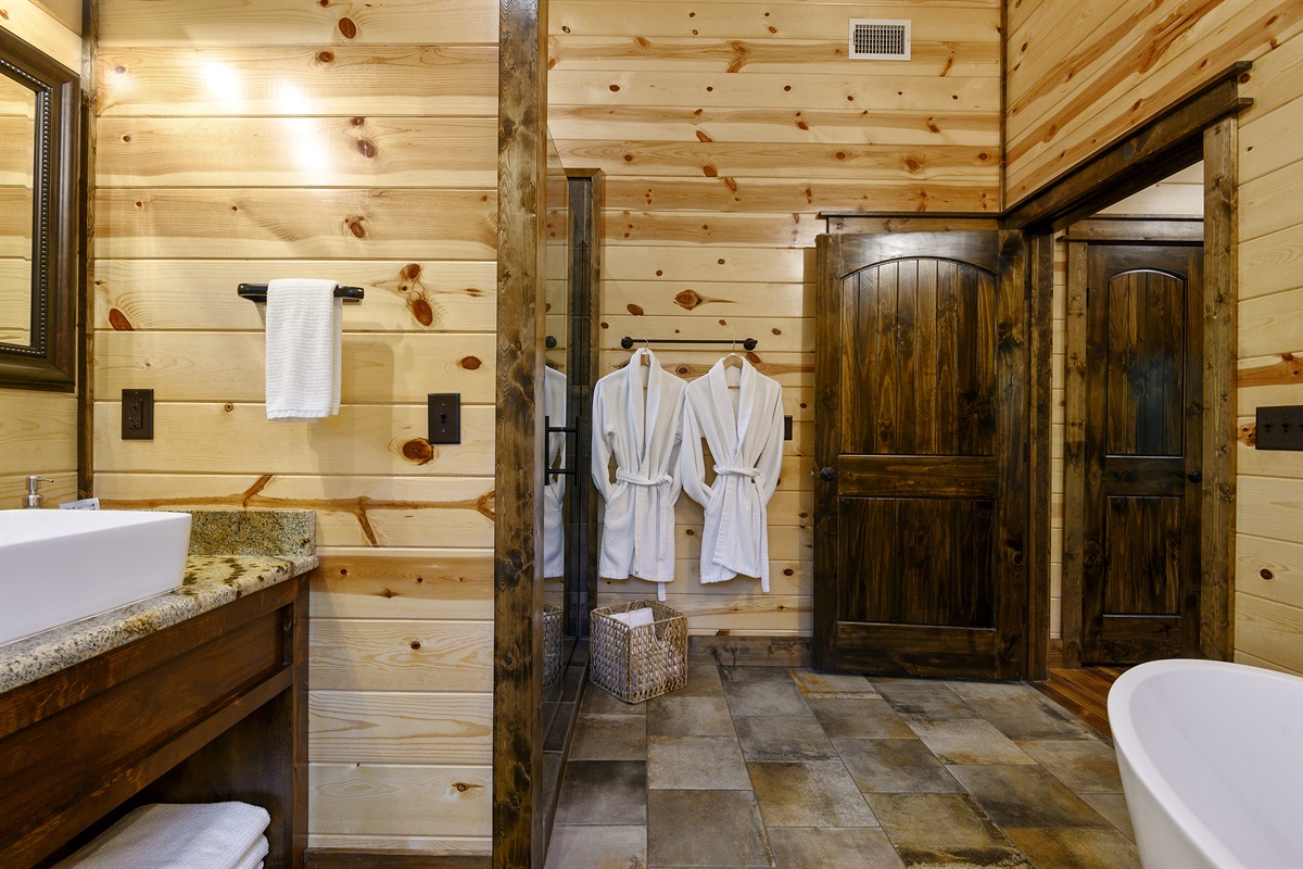 2 robes are provided for your stay.