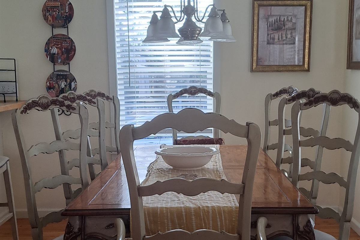 Beautiful French-County dining table for making lasting family memories.