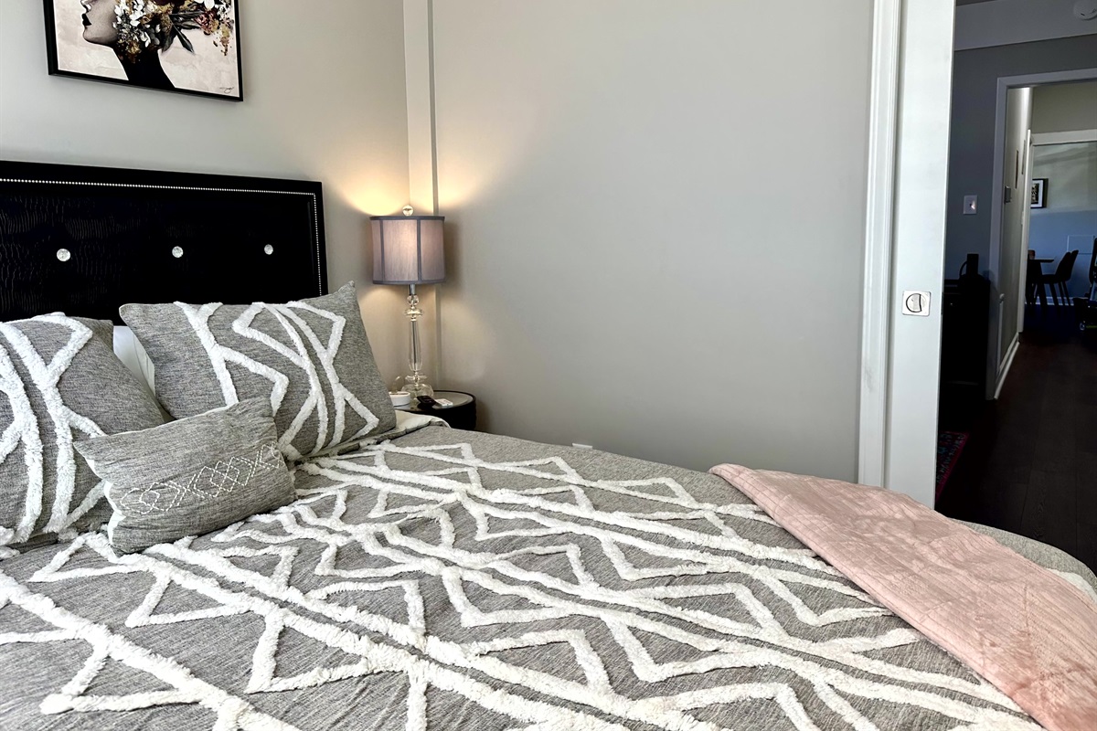 secondary view of one of the two bedrooms