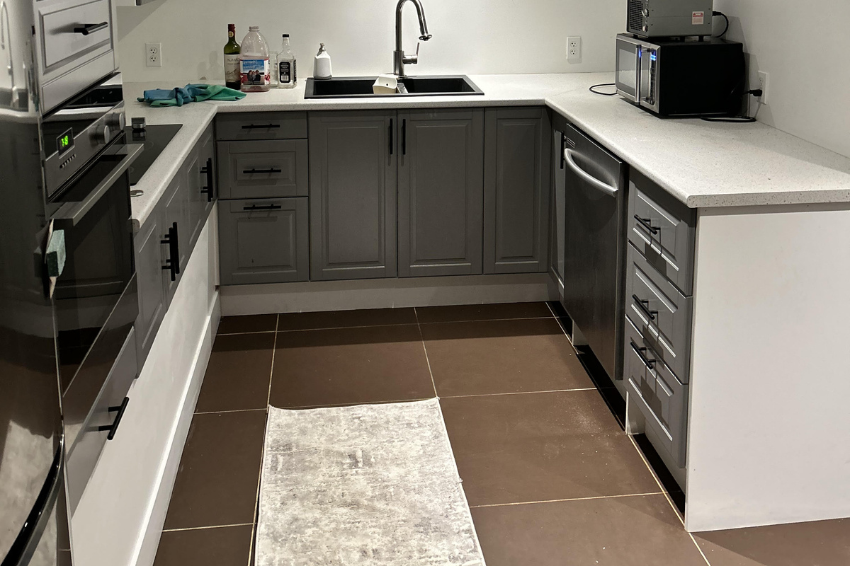 Fully equipped new kitchen