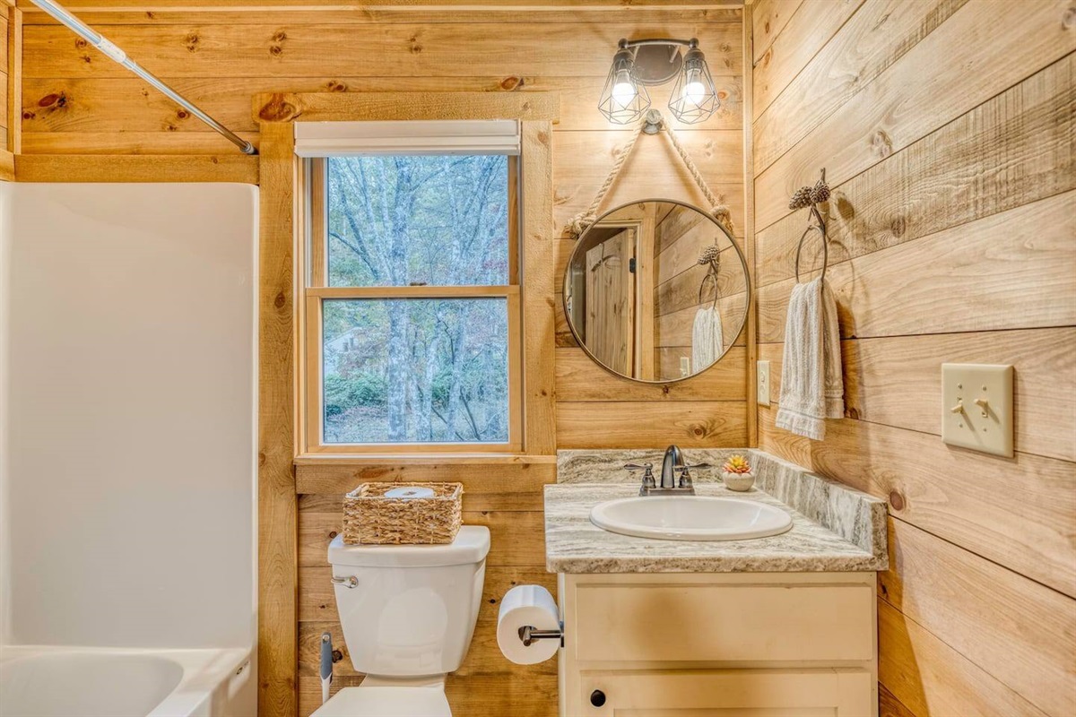 Step into our immaculate bathroom area, where cleanliness meets tranquility, offering a refreshing oasis for relaxation and rejuvenation