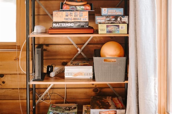 A variety of games for at home activity.