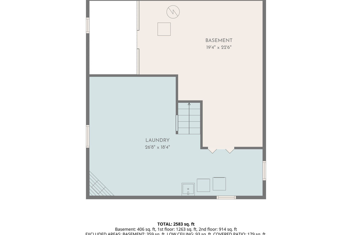 Lower level layout