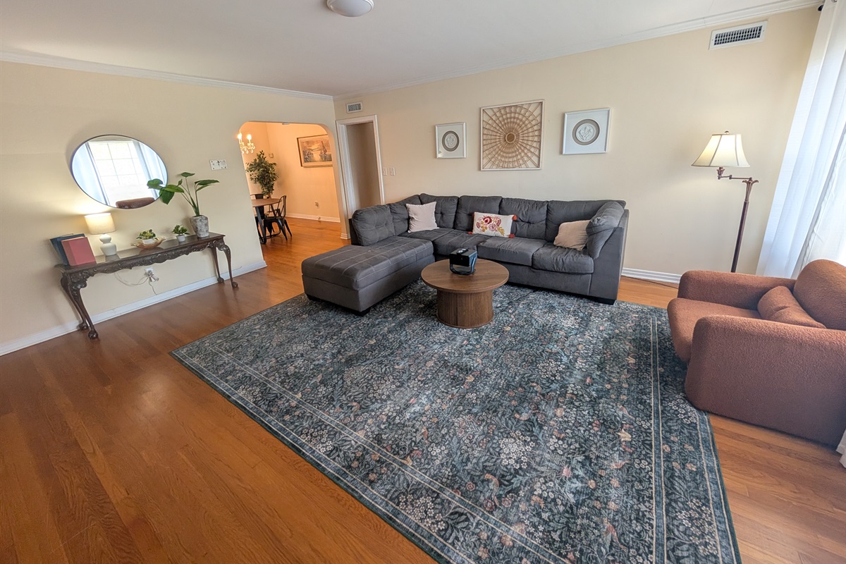 Large living room with plenty of seating