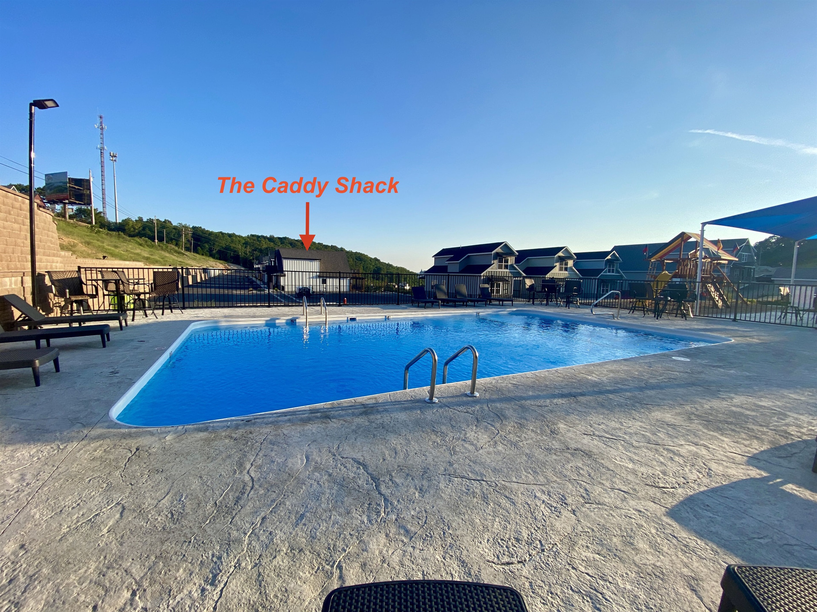 Community Pool - The Caddy Shack seen in background