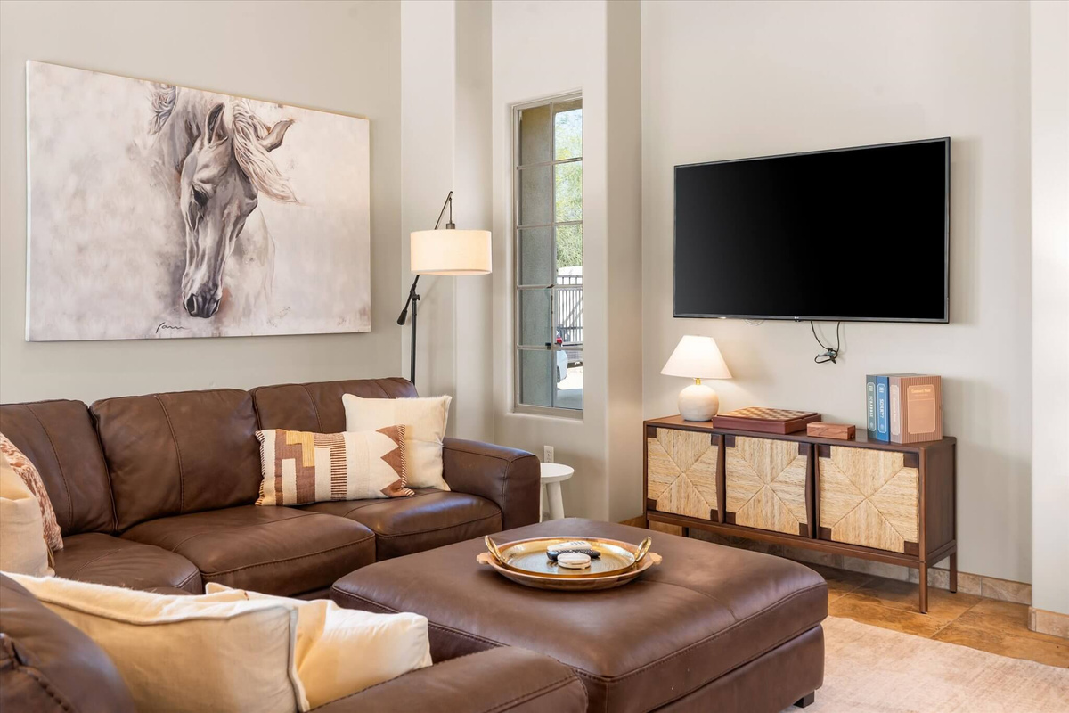 Comfy Sectional and TV in Living room