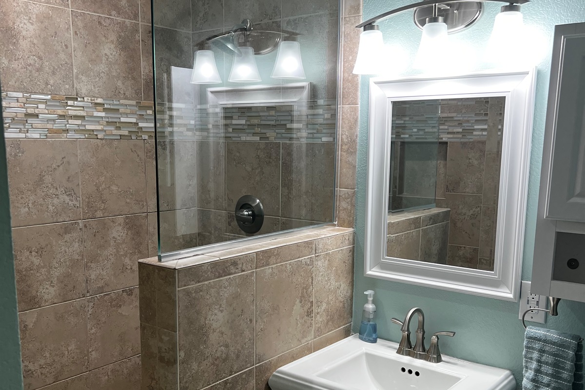 Master en-suite bathroom- shower