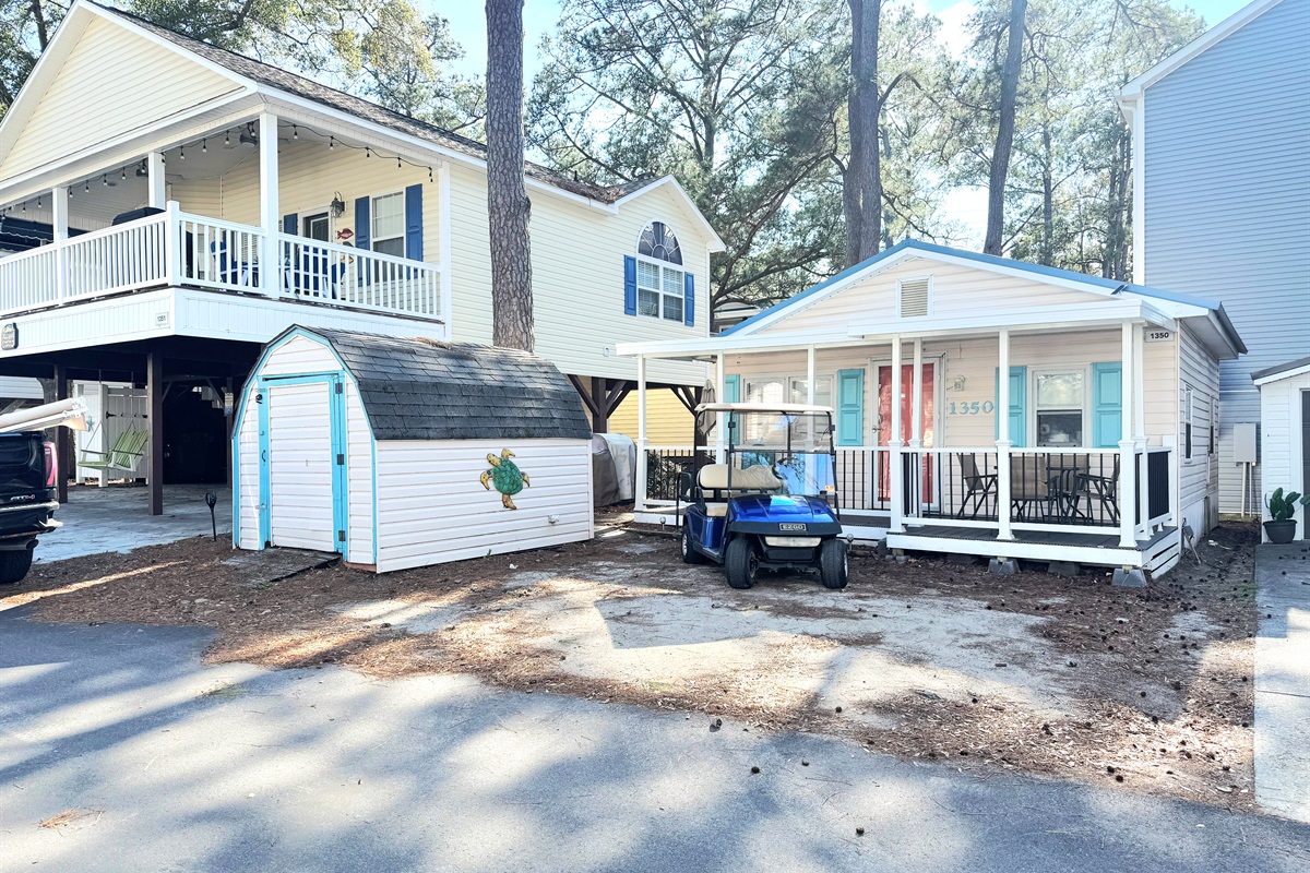 Relax on the covered front porch