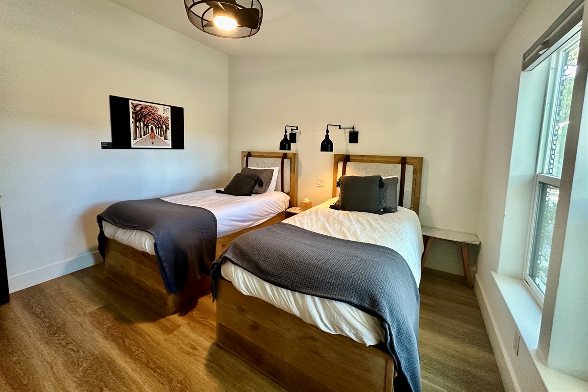 Designed for duo-living, our twin room is ideal for siblings or friends looking to stay close.