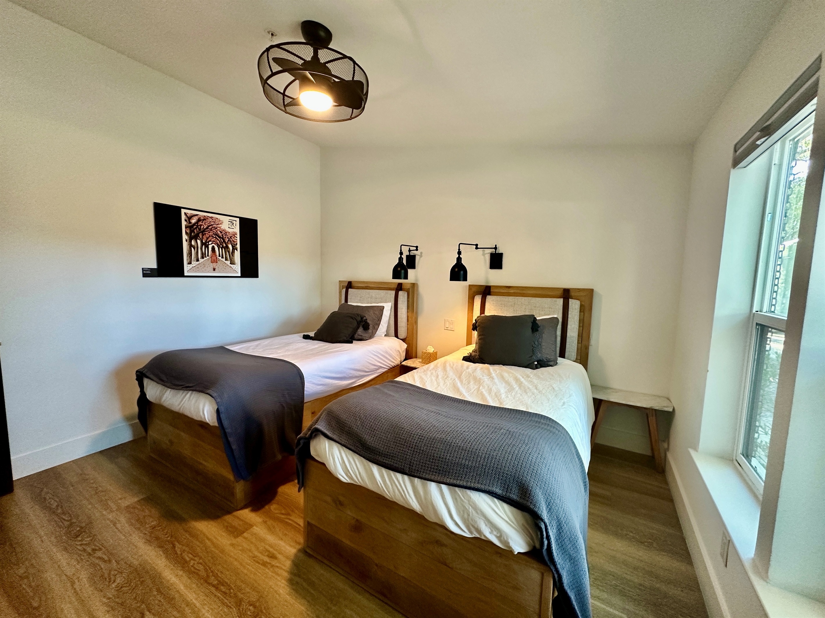 Designed for duo-living, our twin room is ideal for siblings or friends looking to stay close.