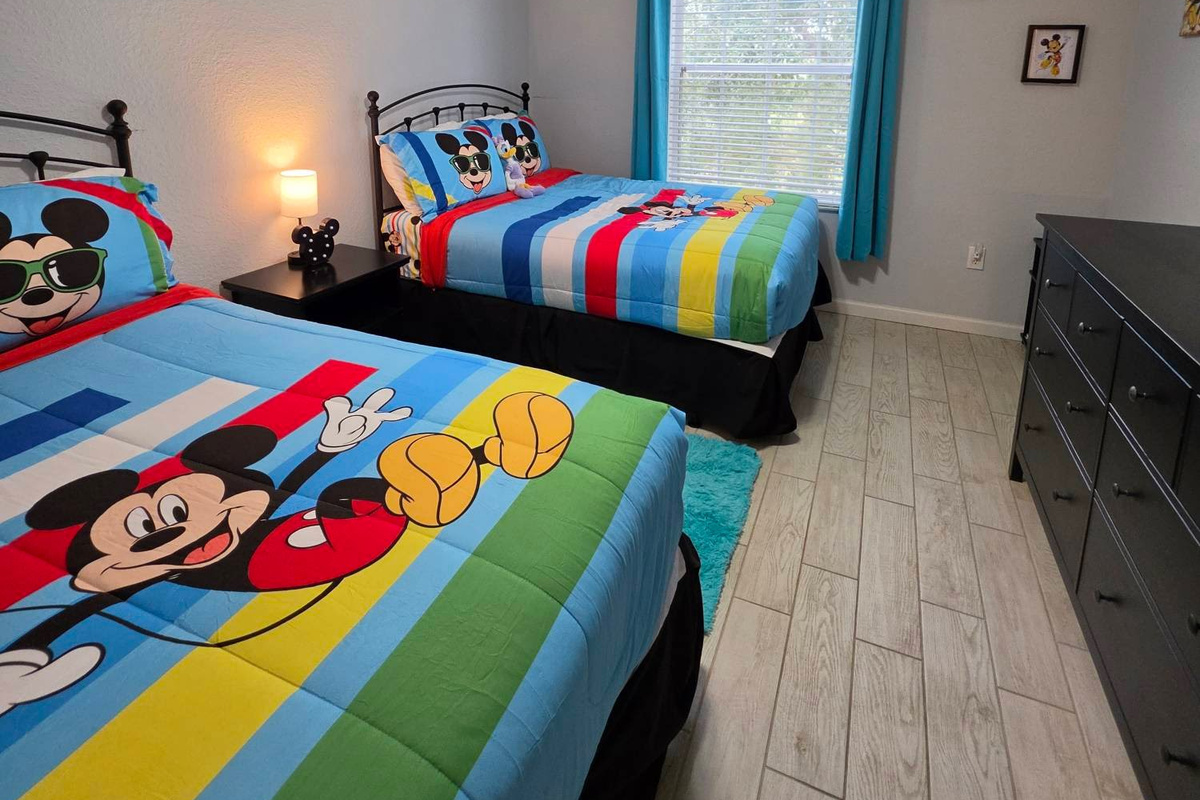 Second bedroom. Two full beds.