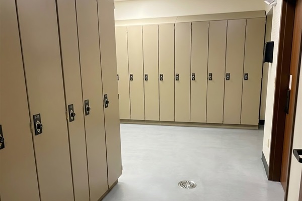 Dedicated locker room to help you stay organized!