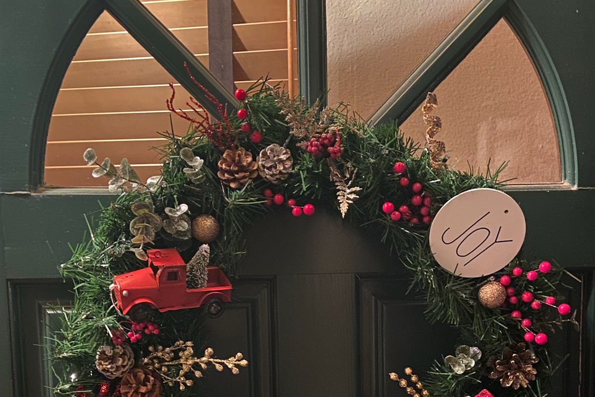 Front door. Winter