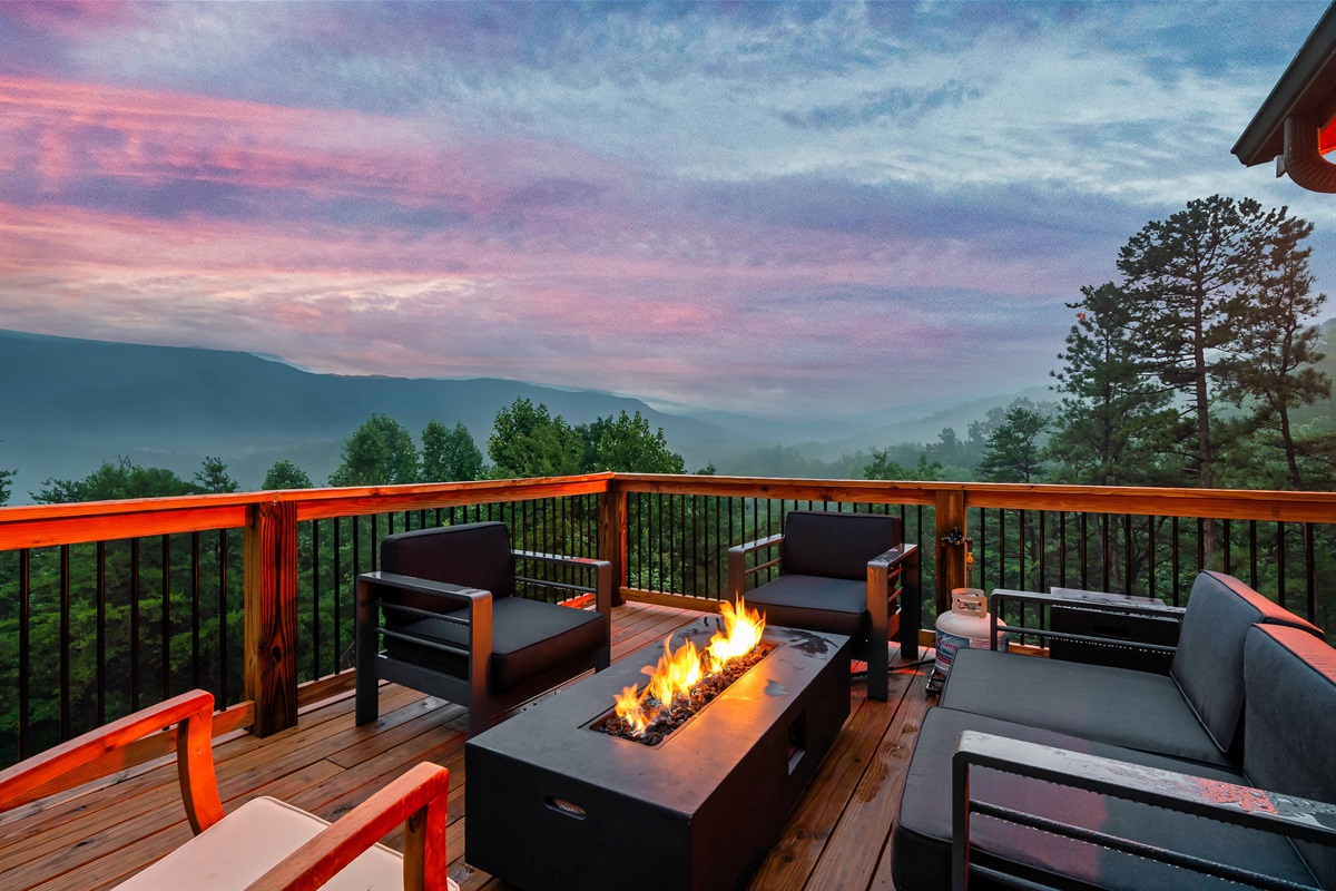 spectacular views from the front deck all summer long