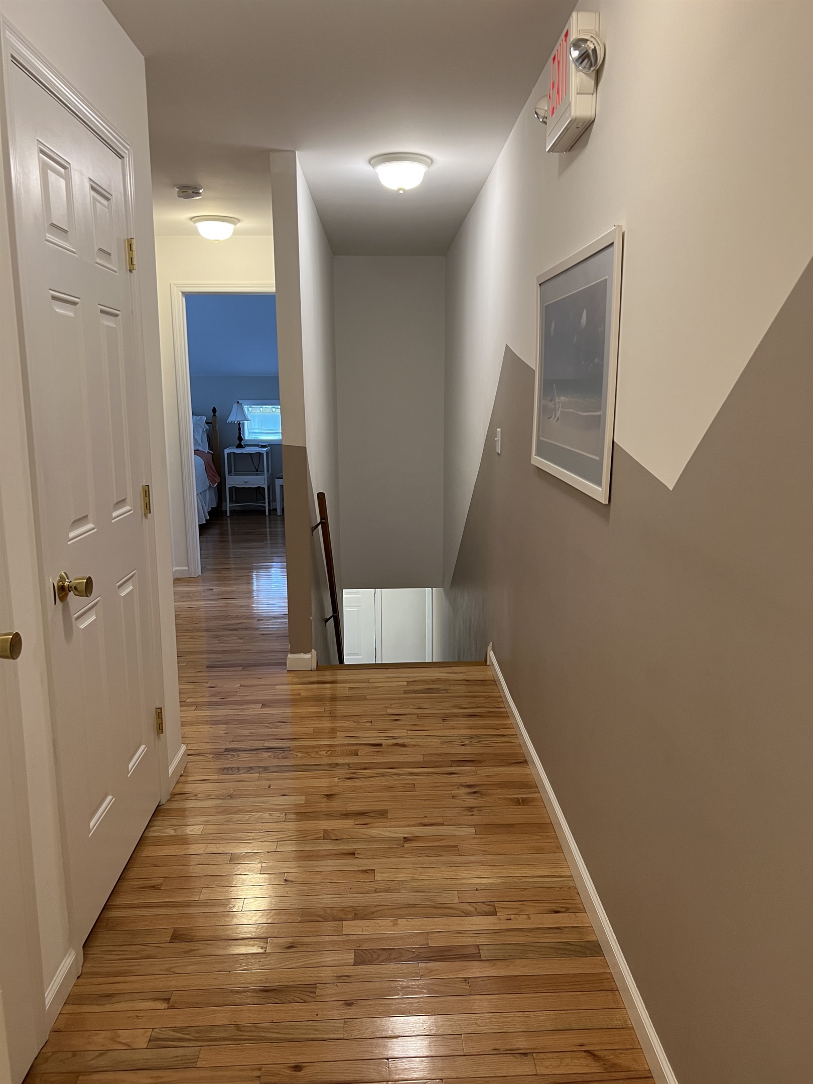 The Federal House Apartment 2 stairs leading to 2nd floor.