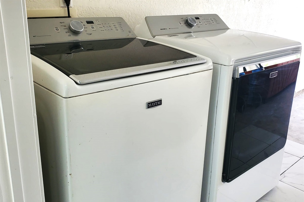 Washer and Dryer in the Garage