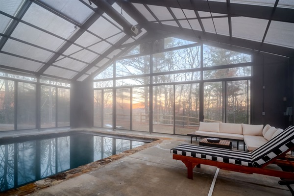 Year-round heated indoor pool