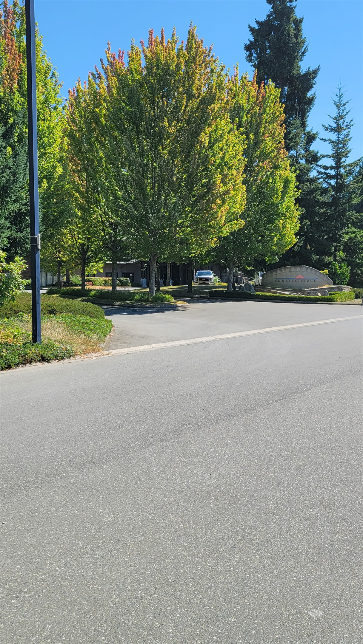 Outside the Resort multiple flat pathways for strolling.
