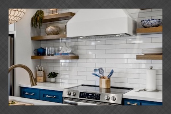 Designer touches make this a beautiful space to prep your favorite dishes.