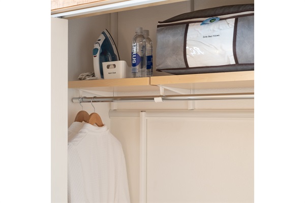 Closet includes robes, iron, and extra amenities for your stay