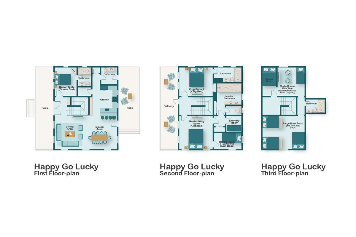Floor plan for Happy Go Lucky